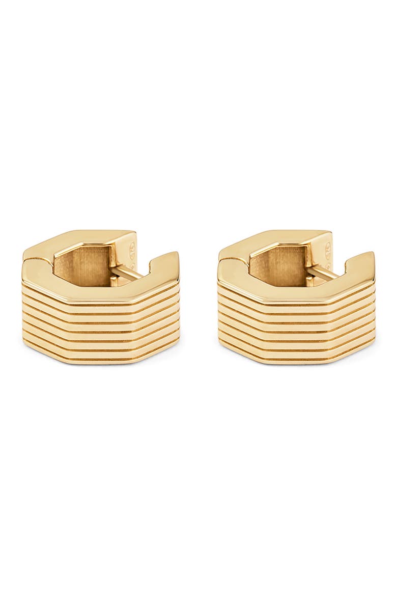 Small Aurelia Octagon Hoop Earrings, Alternate, color, YELLOW GOLD