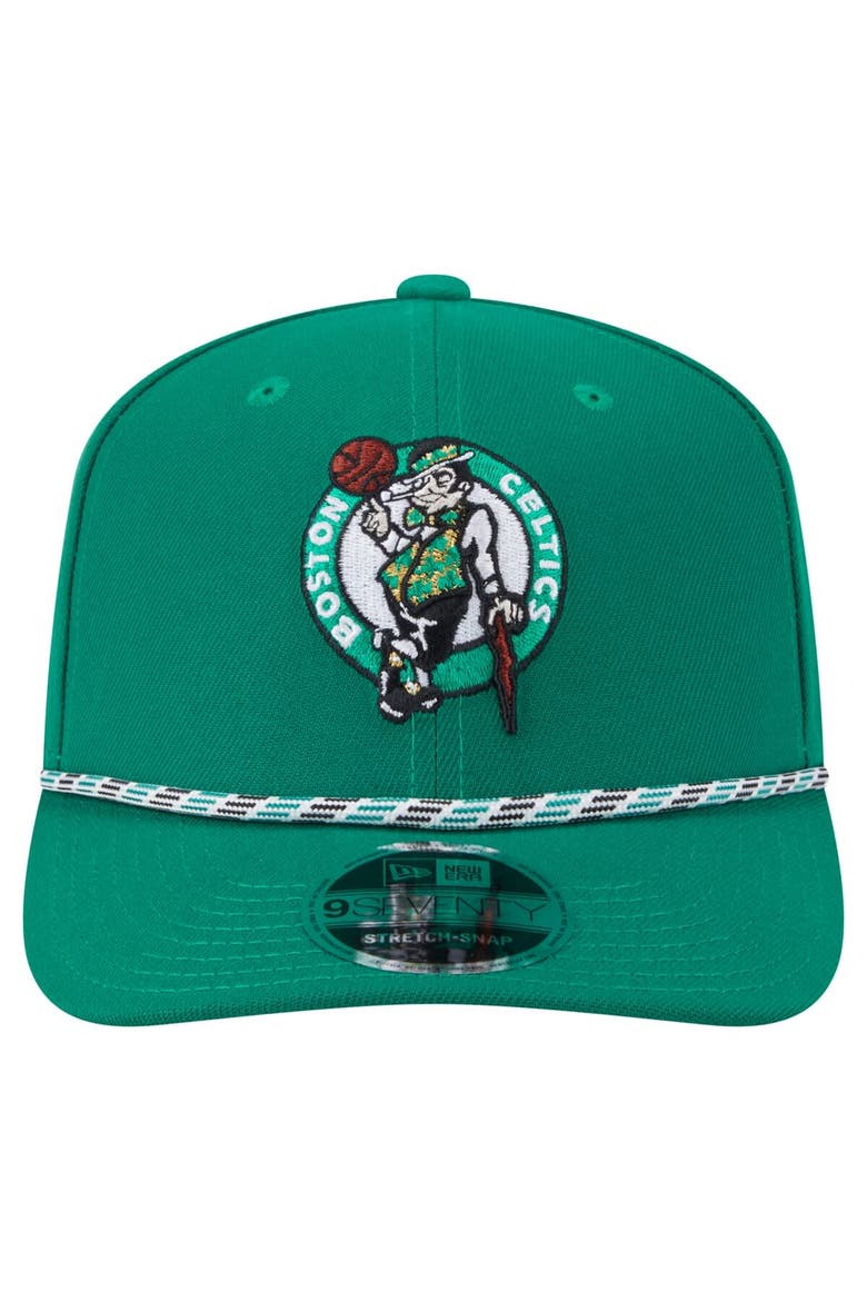 Men's New Era Kelly Green Boston Celtics Rope 9SEVENTY Adjustable Hat, Alternate, color, Kelly Green