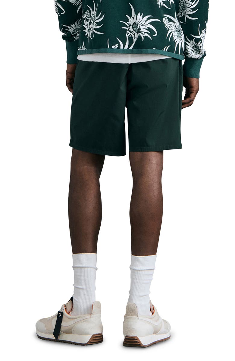 rag & bone Perry Paperweight Cotton Blend Chino Shorts, Alternate, color, Forest