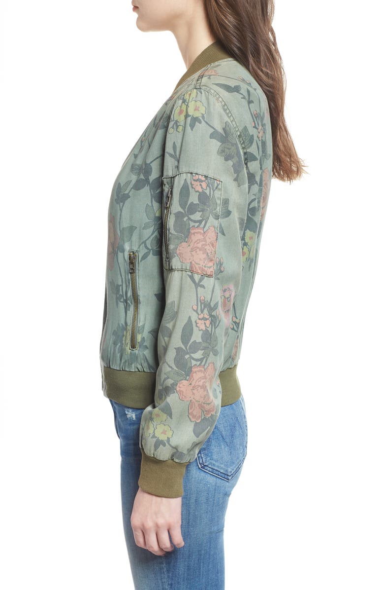  Pam & Gela Floral Bomber Jacket, Alternate, color, 