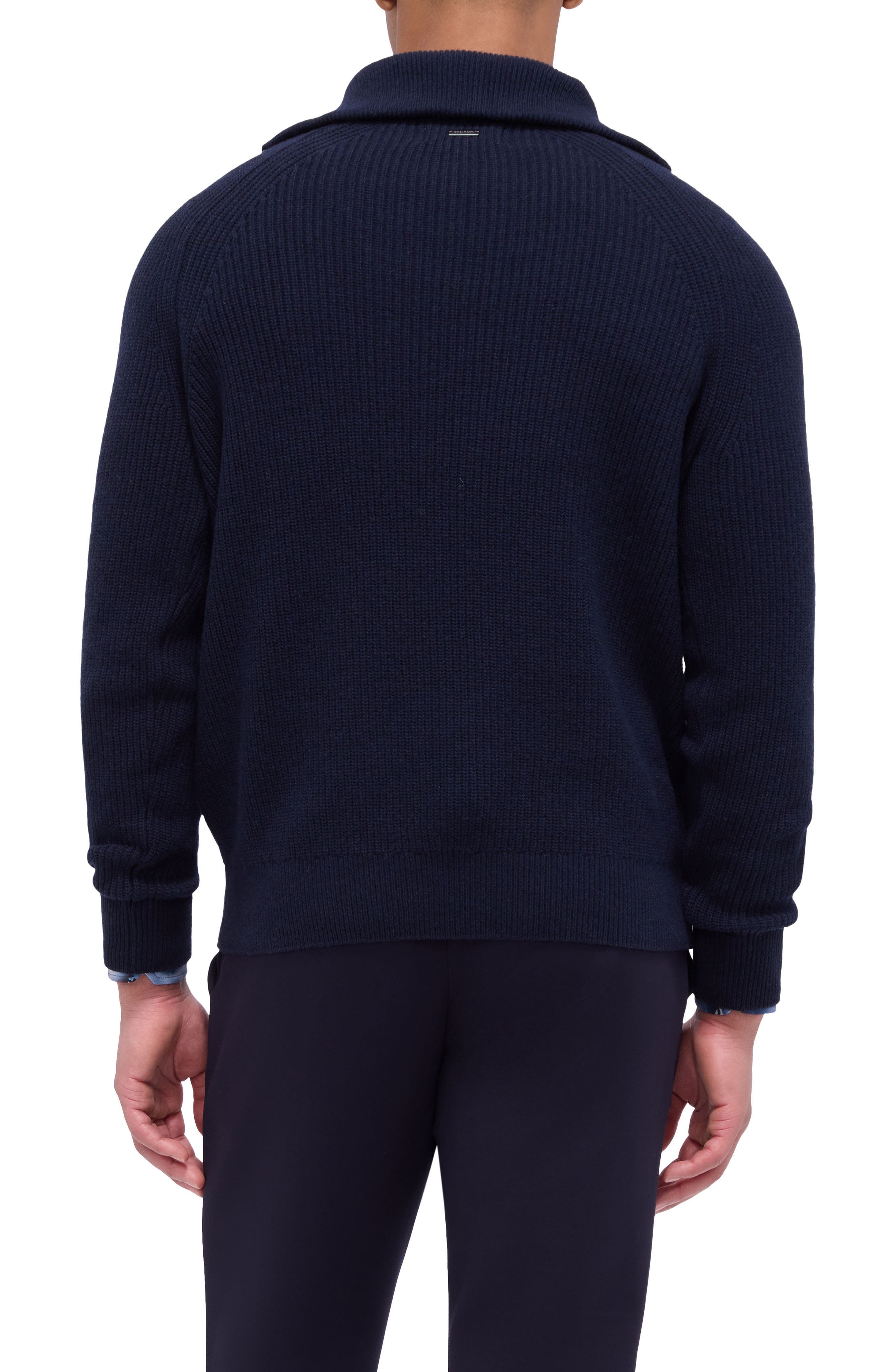 Half Zip Wool Blend Pullover Sweater - image 2