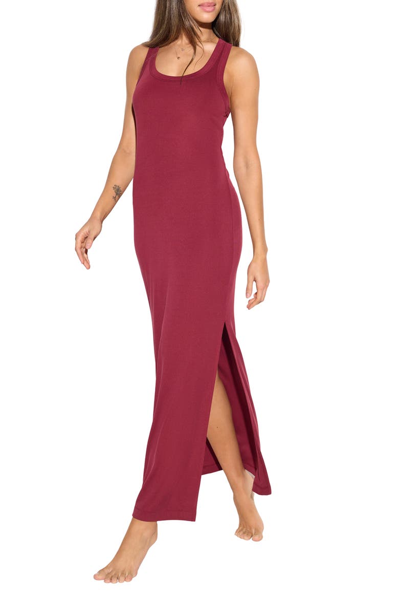 Sienna Maxi Dress, Alternate, color, MAHOGANY