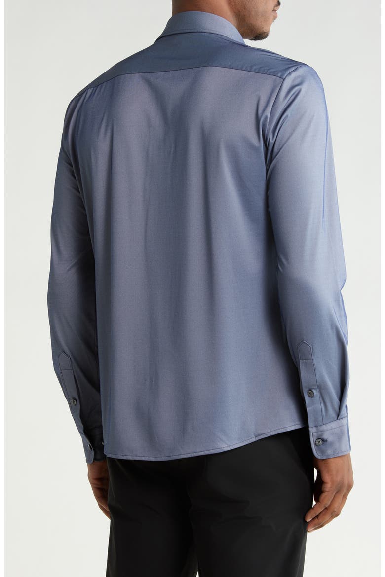 Slim Fit Roan Kent Button-Up Shirt, Alternate, color, NAVY