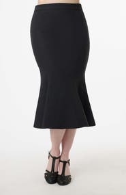 Unique Vintage Boucle Trumpet Skirt