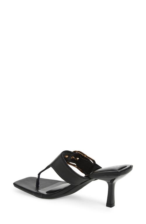 Wild Diva Lounge Merasa Heeled Slide Sandal In Black