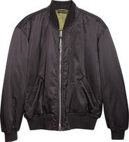 TOM FORD Soft Silk Satin Bomber Jacket