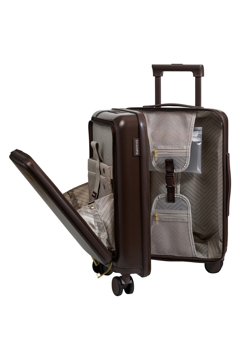 Onyx 21.5-Inch Expandable Hardside Spinner Carry-On, Alternate, color, BROWN