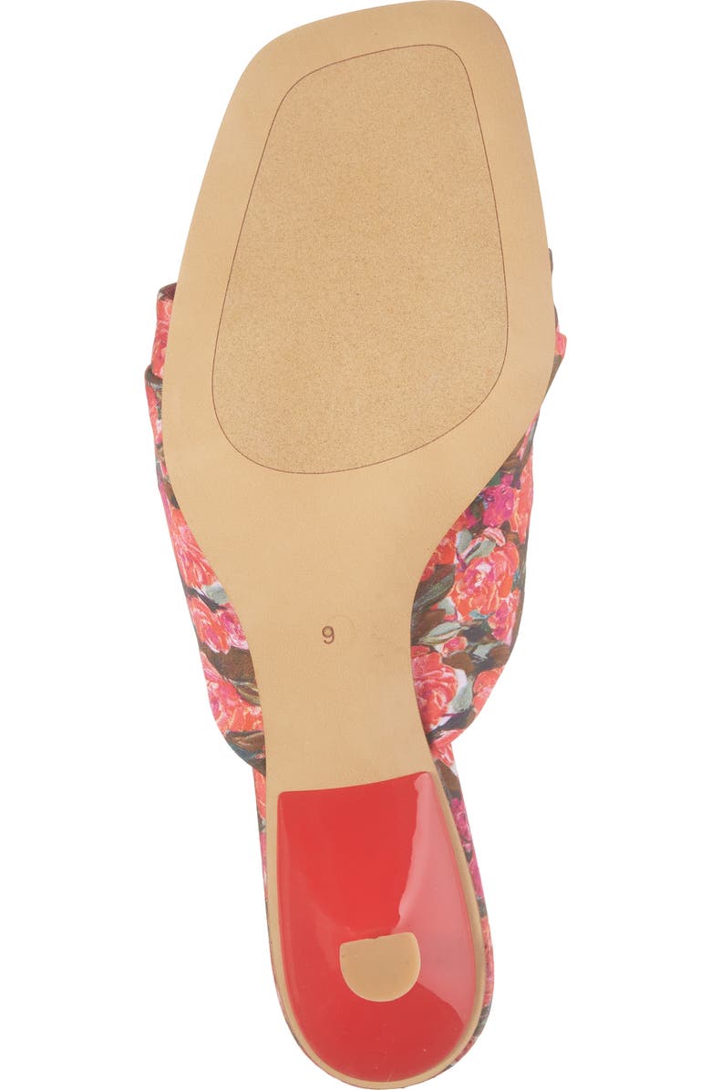 Jeffrey Campbell Lover Girl Kitten Heel Flip Flop, Alternate, color, Red Floral