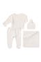 Organic Cotton & Cashmere Pointelle Hat, Top, Pants & Blanket Set