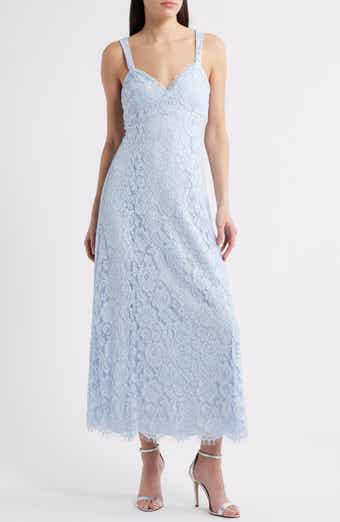 WAYF Elysia Cotton Blend Lace Gown