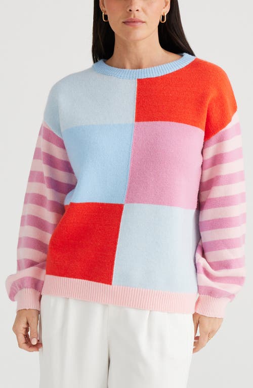 BRAVE + TRUE BRAVE+TRUE ELIZA COLORBLOCK SWEATER 