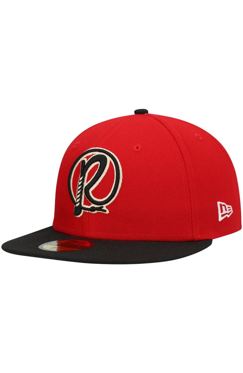 New Era Men's New Era Red Visalia Rawhide Authentic Collection Road 59FIFTY Fitted Hat, Main, color, Red