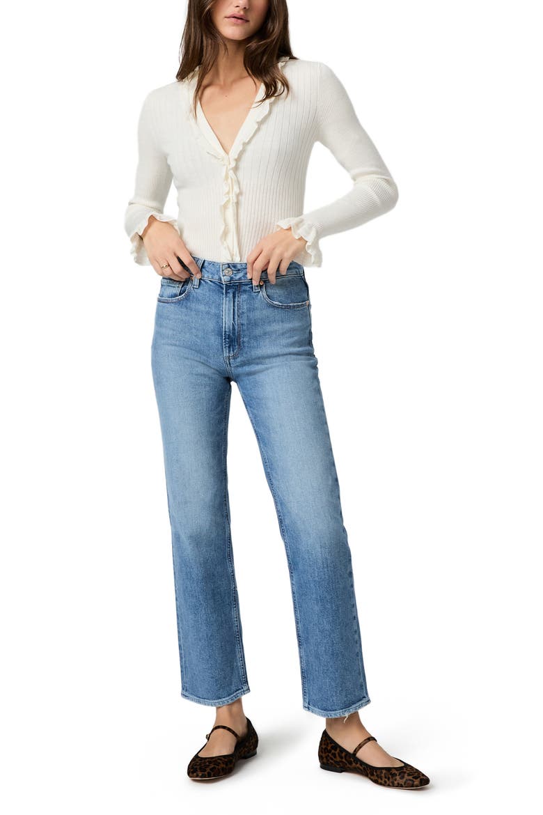 Stevie High Waist Ankle Straight Leg Jeans, Alternate, color, HEROES