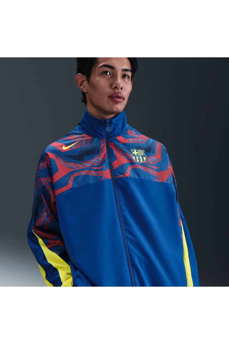 Men's Nike Blue Barcelona Special Edition Street Woven Full-Zip Jacket, Main, color, Blue