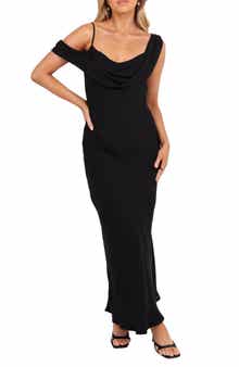 Petal & Pup Kamryn Cowl Neck Cocktail Dress