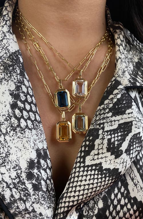 Goshwara Manhattan Pendant Necklace In Black