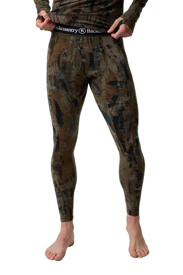 Cedars Rws Merino Lt-Wt Baselayer Bottom - Men's, Main, color, Camo Pendula Print
