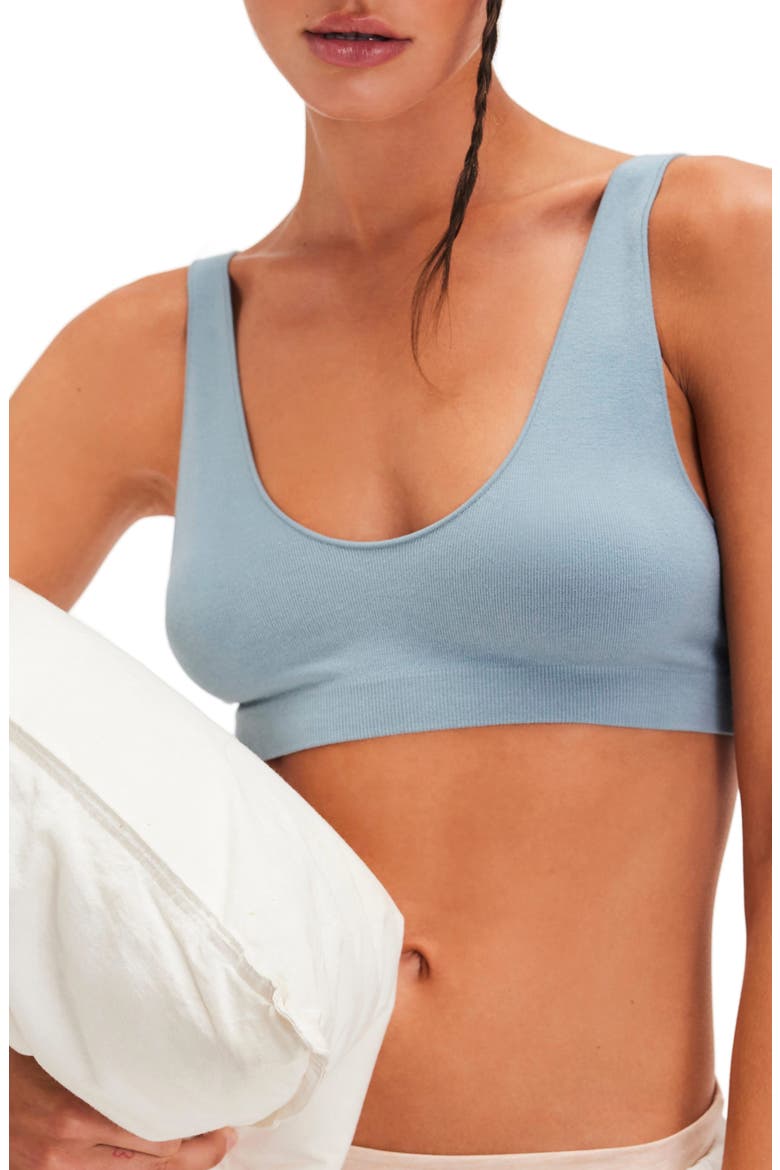 Intimately FP Rib Bralette, Alternate, color, STORMY SEA