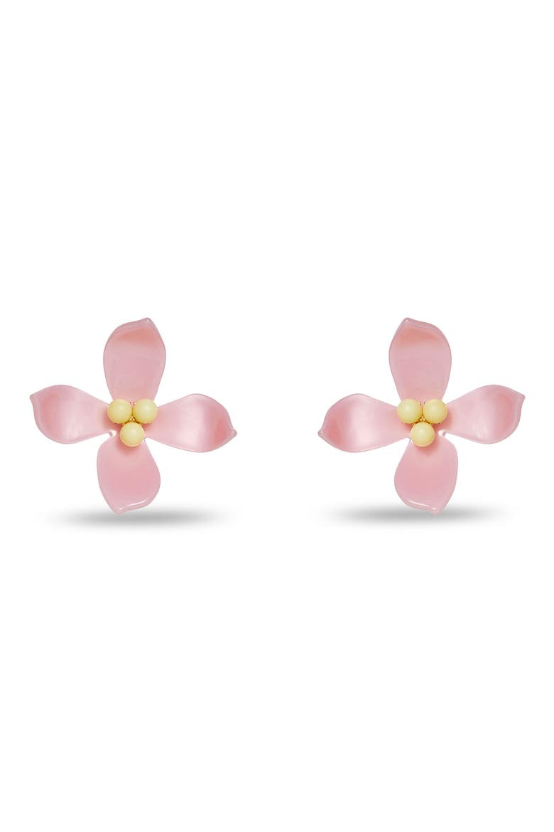 Oleander Drop Earrings, Main, color, BLUSH