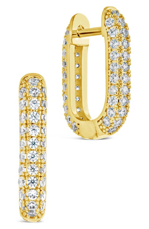 Mara Cubic Zirconia Hoop Earrings