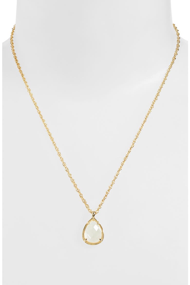 'Kiri Birthstone' Teardrop Pendant Necklace, Alternate, color, APRIL- CLEAR CRYSTAL/ GOLD