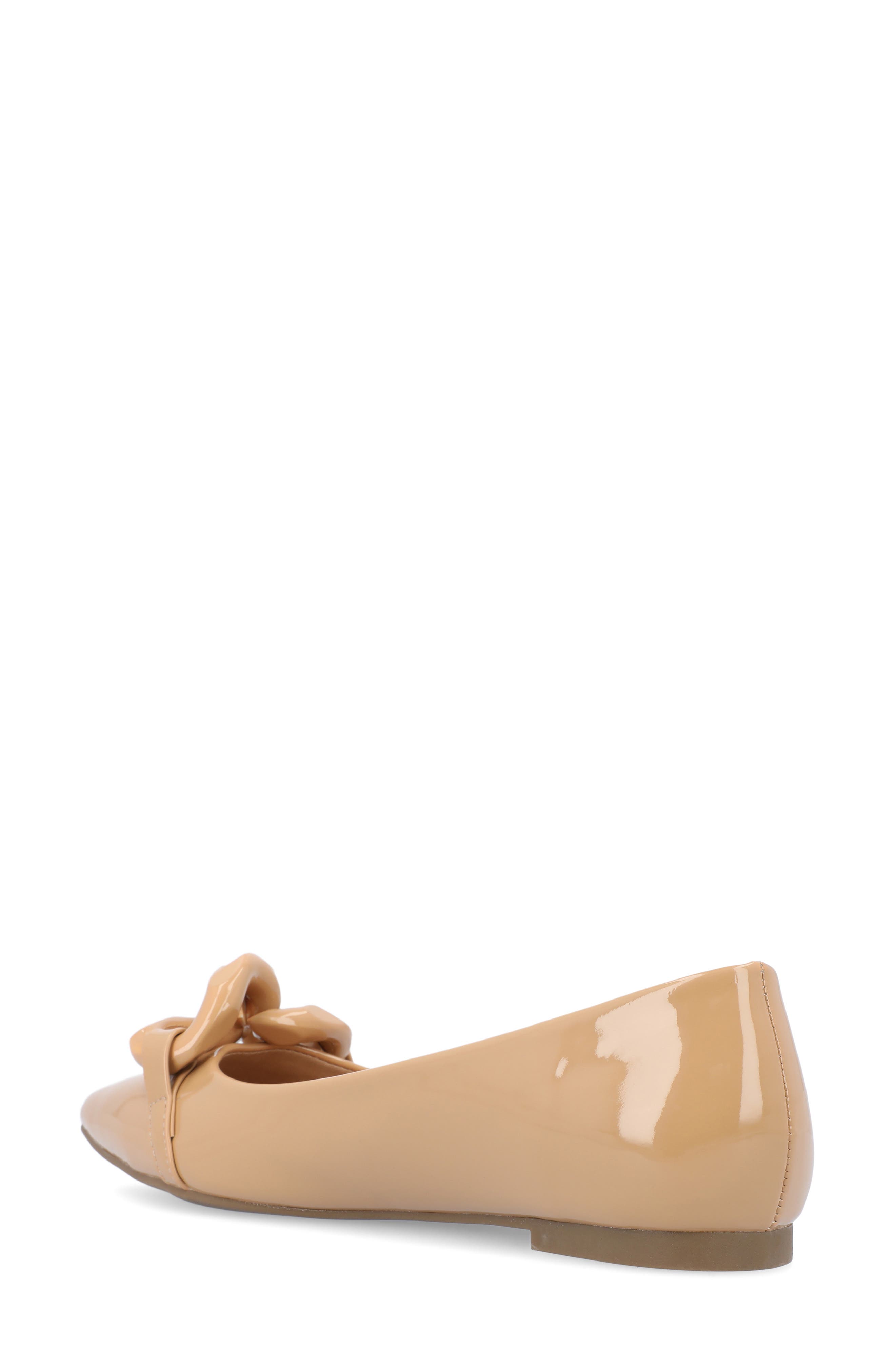 Journee Collection Clareene Pointed Toe Flat, Alternate, color, Tan