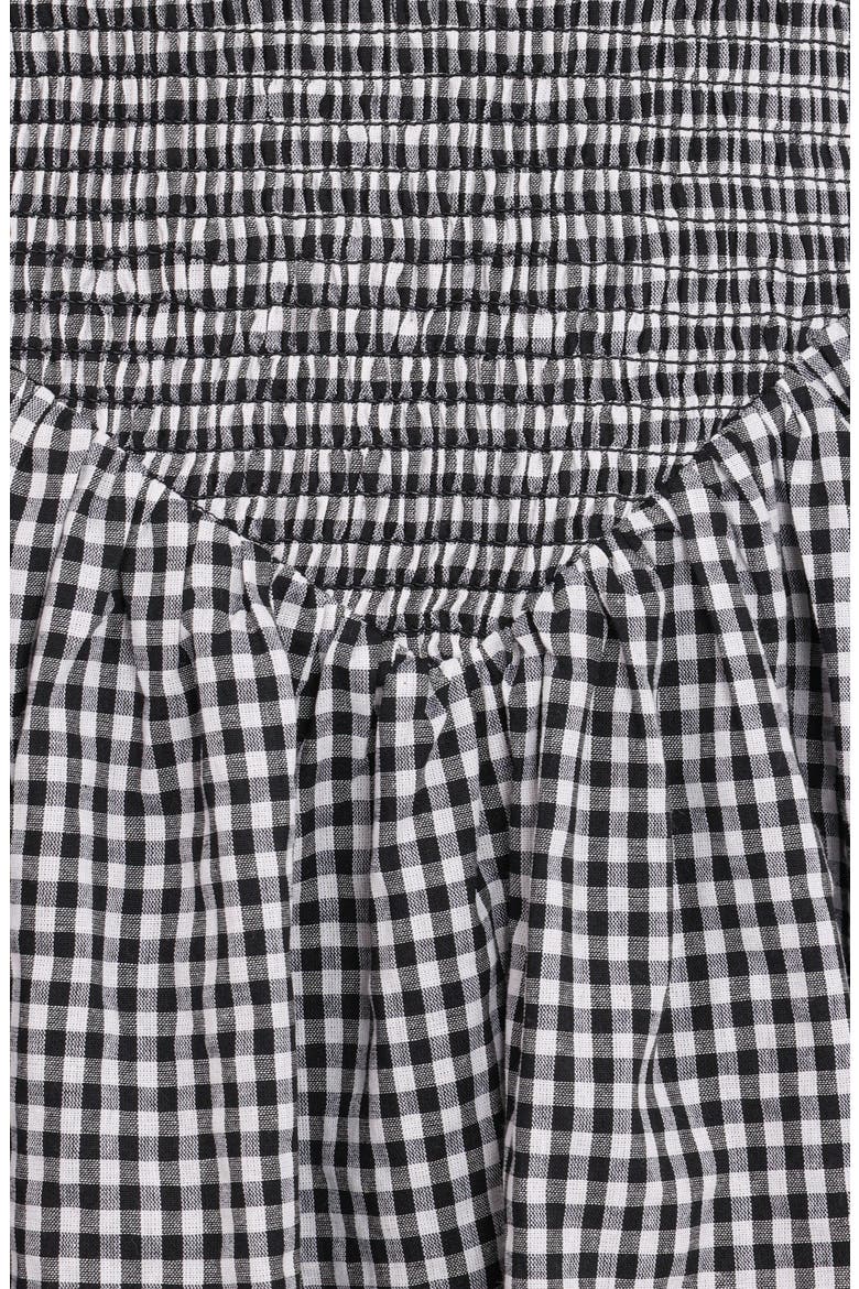 Celine Minidress, Alternate, color, BLACK GINGHAM
