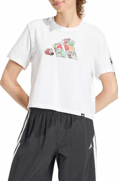 adidas Food Cropped Loose Graphic T-Shirt