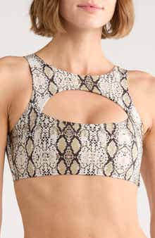 Cutout Longline Bikini Top