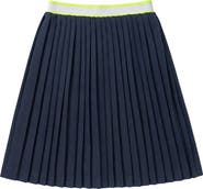 Charlotte & George Stripe Pleated Elastic Waist Skirt