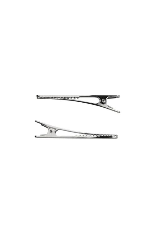 Burberry Logo Hair Clips In Palladio