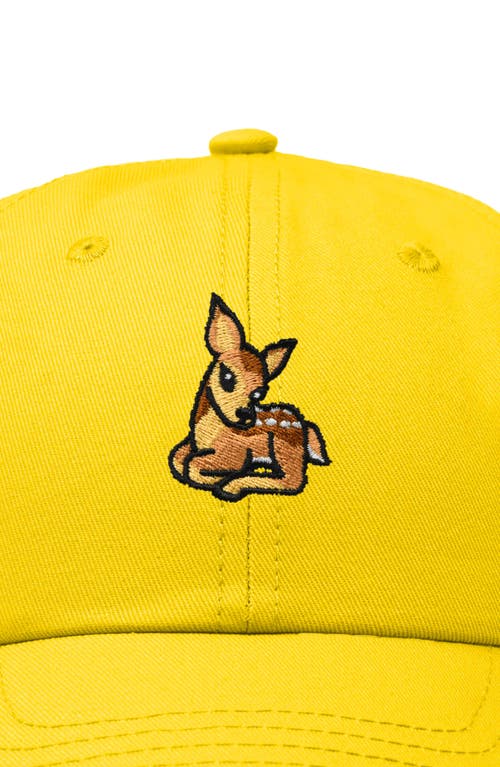 Dalix Fawn Embroidered Outdoor Cap In Gold