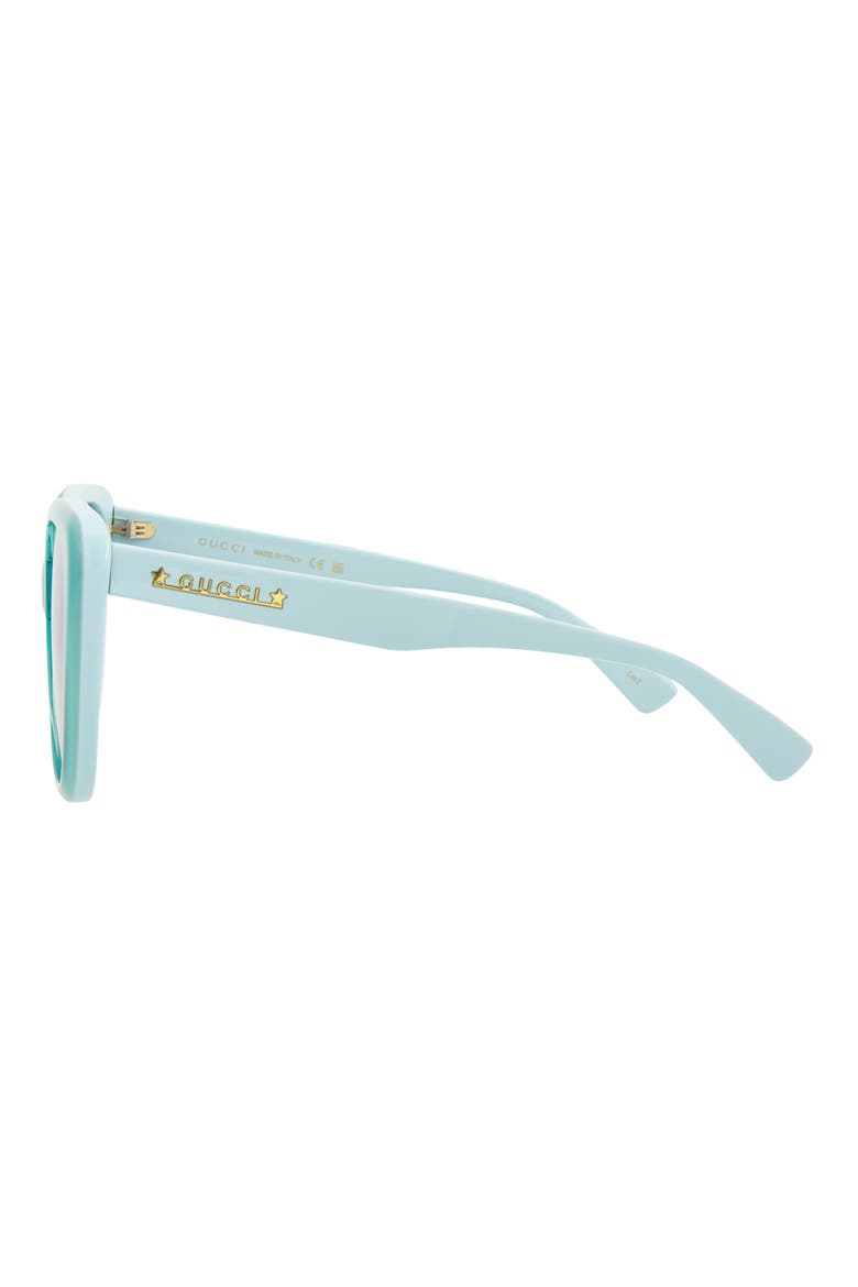 54mm Cat Eye Sunglasses, Alternate, color, LIGHT BLUE