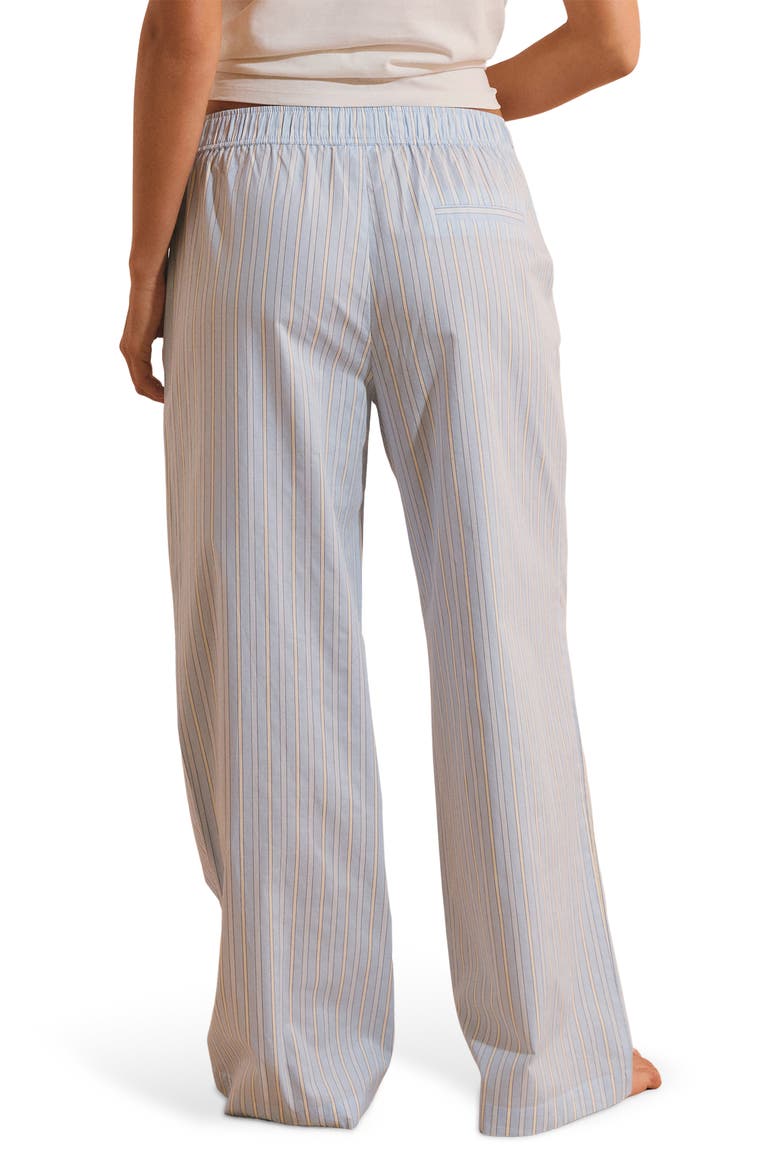 Benicio Pinstripe Cotton Sleep Pants, Alternate, color, LIGHT BLUE