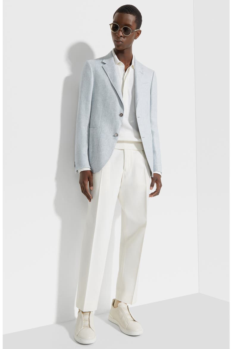 Fairway Crossover Linen, Wool & Silk Sport Coat, Alternate, color, LIGHT BLUE