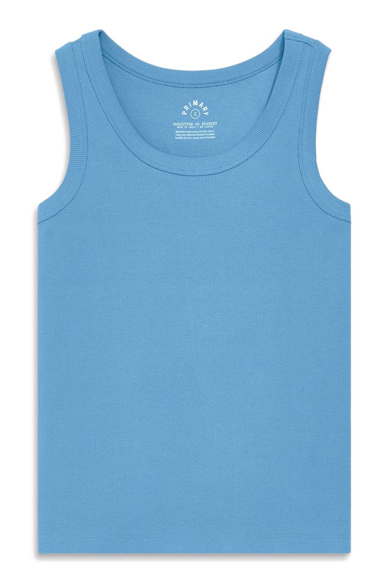 Women's Fit Rib Tank, Main, color, Cornflower