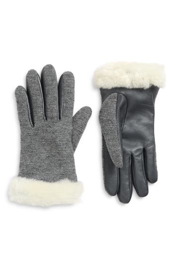Ugg ® Shorty Genuine Shearling Gloves In Burgundy