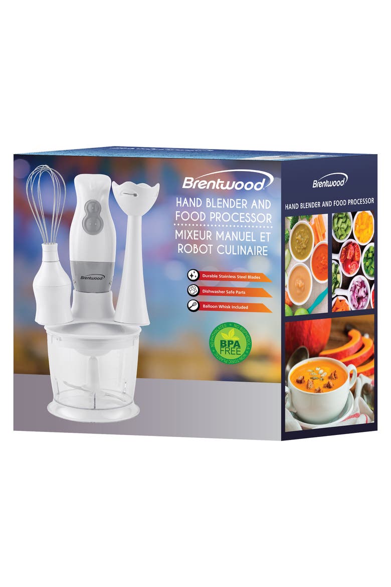 2 Speed Hand Blender with Balloon Whisk, Alternate, color, White