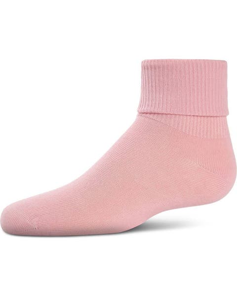 Ribbed Triple-Roll-Cuff Ankle Sock (Baby)