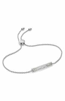 Monica Vinader Havana Bar Diamond Pavé Friendship Chain Bracelet
