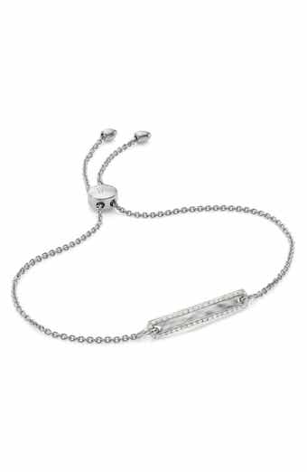 Monica Vinader Havana Bar Diamond Pavé Friendship Chain Bracelet