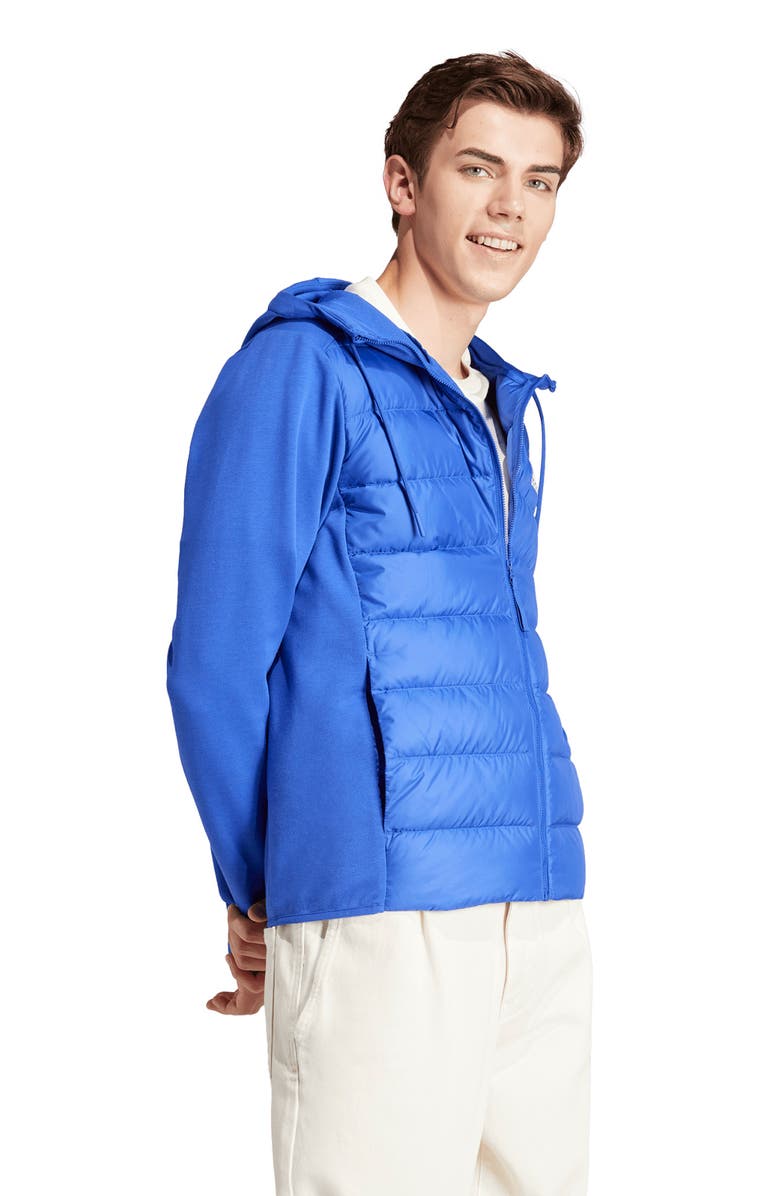 adidas Essentials Hybrid Hooded Water Repellent 600 Fill Power Down Jacket, Alternate, color, 