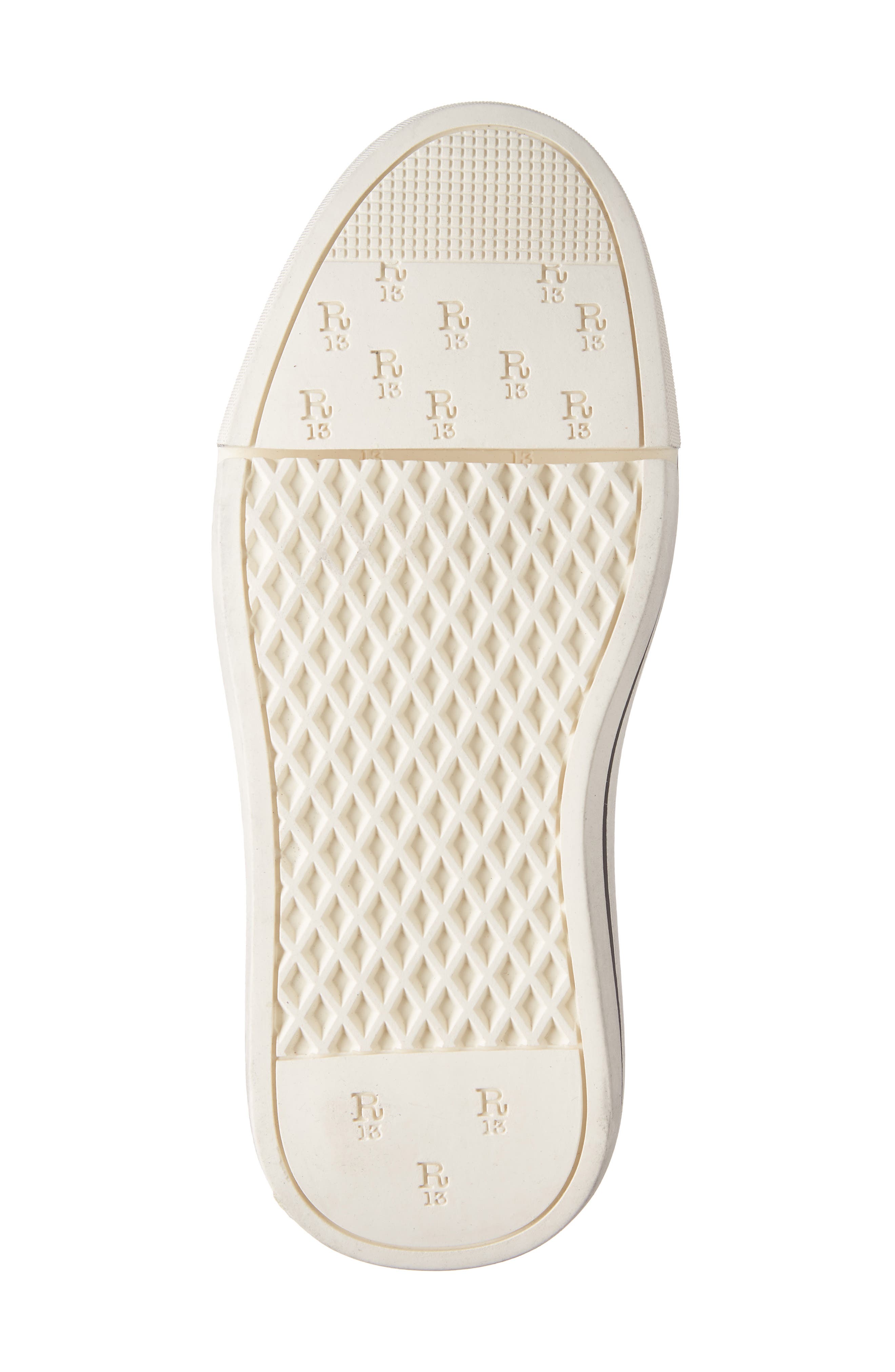 R13 Platform High Top Sneaker, Alternate, color, Black