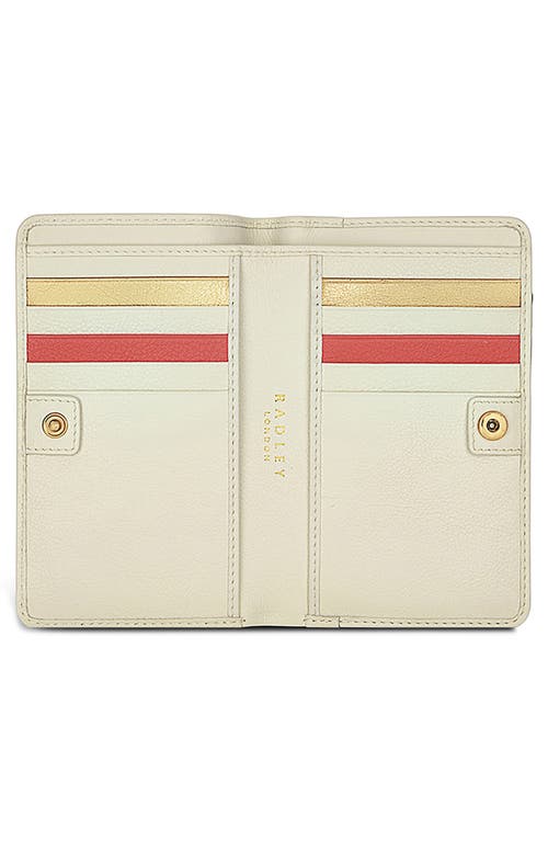 Radley Sail Away Medium Bifold Leather Wallet In Chalk