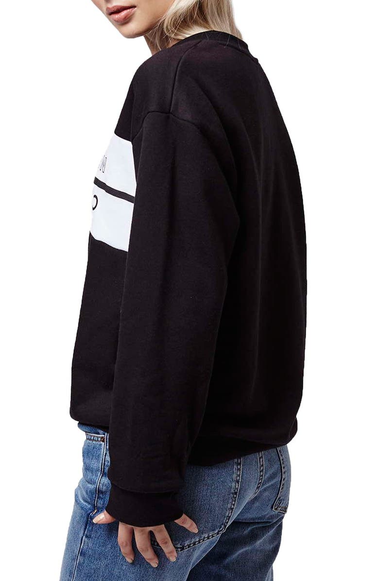 Topshop Copenhagen Sweatshirt, Alternate, color,