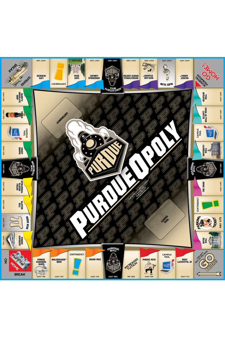 University of Purdue Opoly Monopoly Board Game, Alternate, color, Multicolored