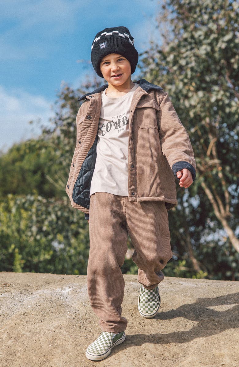 Feather 4 Arrow Kids' Workman Cotton Corduroy Jacket, Alternate, color, Ginger Snap