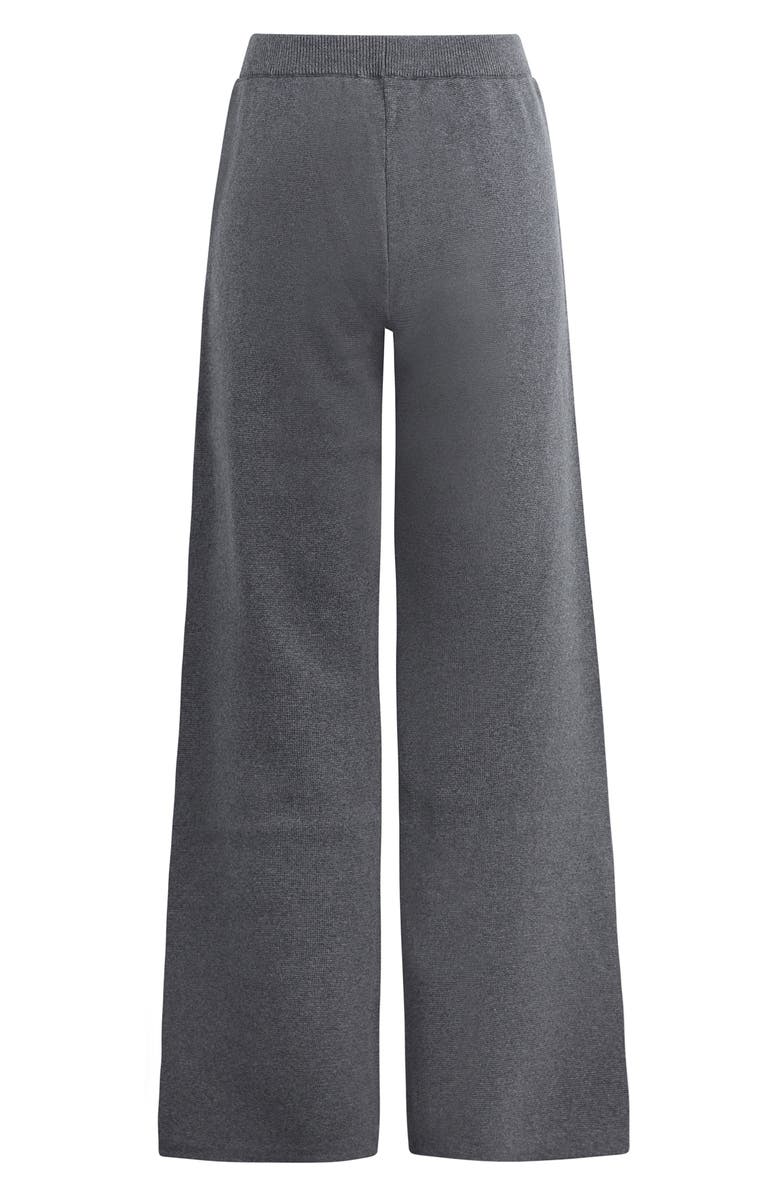 Favorite Daughter Fatigue Sisters Cotton & Cashmere Wide Leg Sweater Pants, Alternate, color, Grey