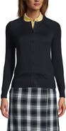 Lands' End School Uniform Young Cotton Modal Cardigan Sweater