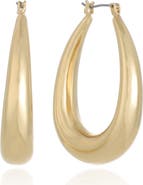 Ettika Chunky Oval Hoop Earrings